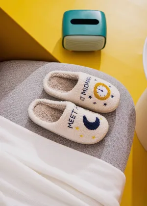 MEET ME AT MIDNIGHT FLEECE SLIPPERS