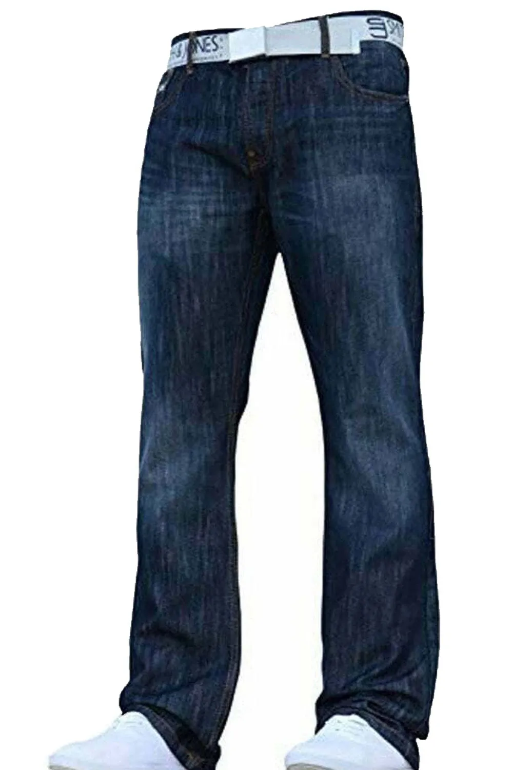 Mens Bootcut Straight Designer Leg With Belt