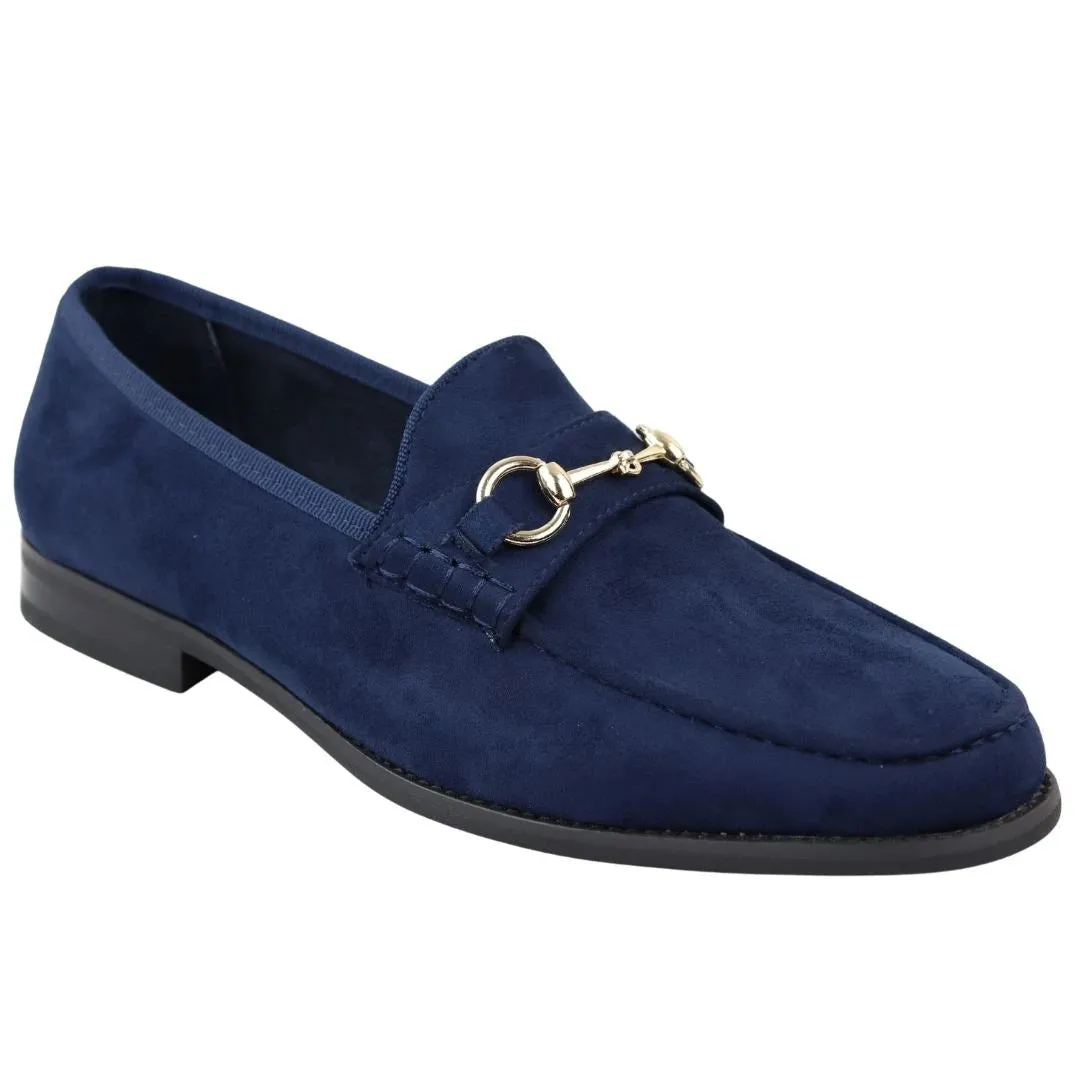 Men's Leather Lined Slip On Suede Loafer Shoes