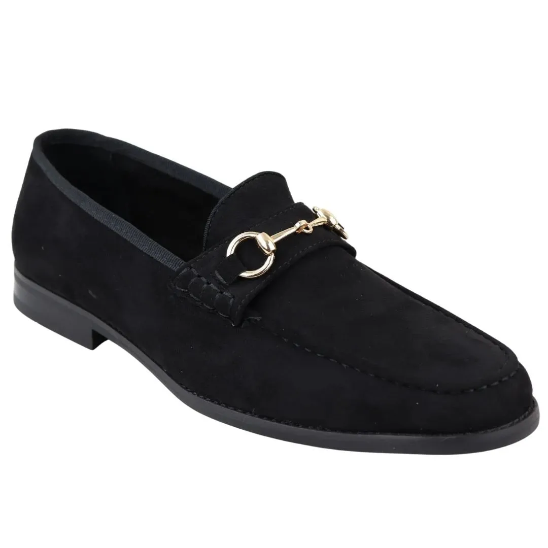 Men's Leather Lined Slip On Suede Loafer Shoes