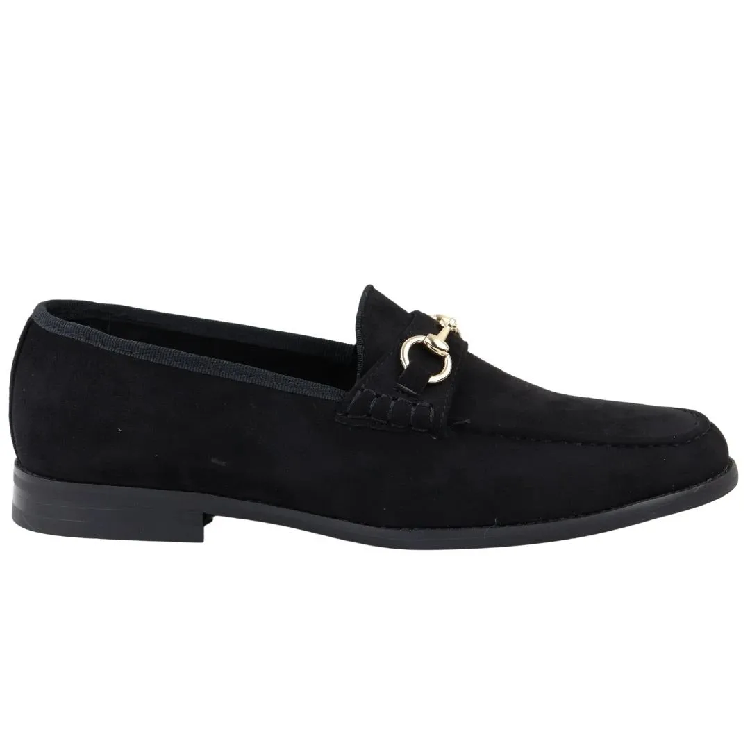 Men's Leather Lined Slip On Suede Loafer Shoes