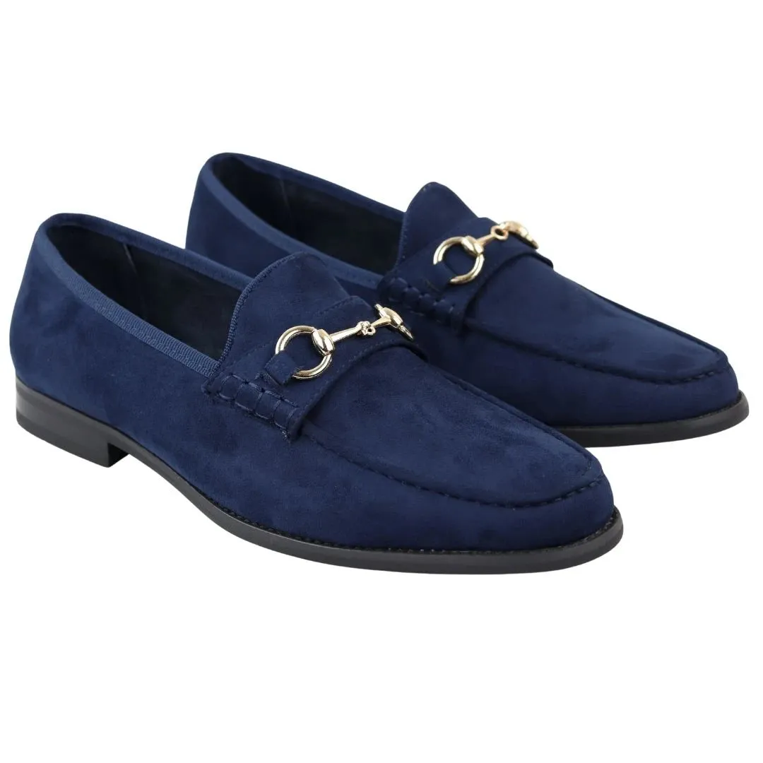 Men's Leather Lined Slip On Suede Loafer Shoes