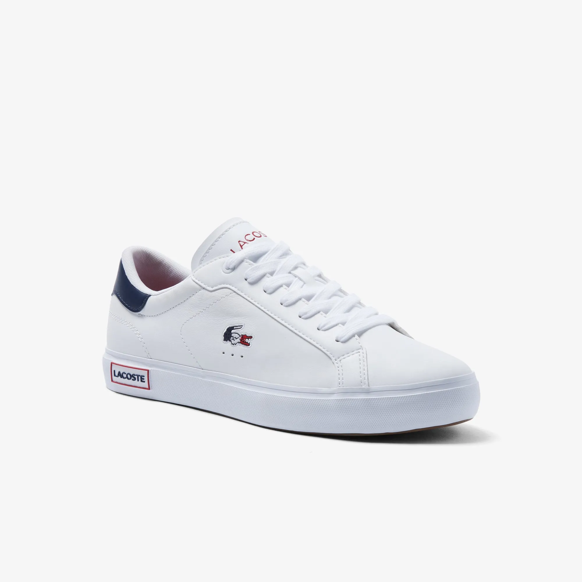 Men's Powercourt Tricolor Leather Trainers