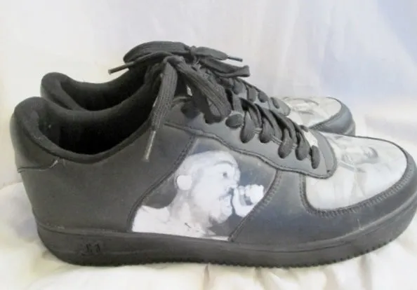 Mens Tupac Shakur 2PAC Makaveli Branded SHOES RAP HIP HOP Sneaker 12 Trainer Lowrise Top