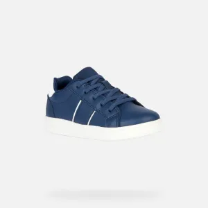 Navy and white leather sneakers J Eclyper