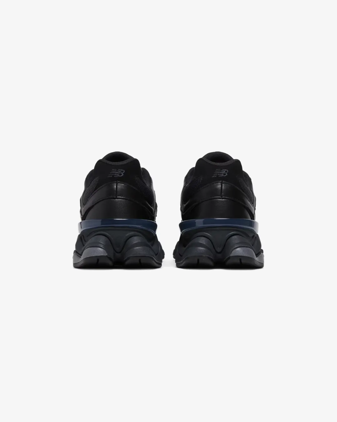 New Balance 9060 Triple Black Leather Sneakers