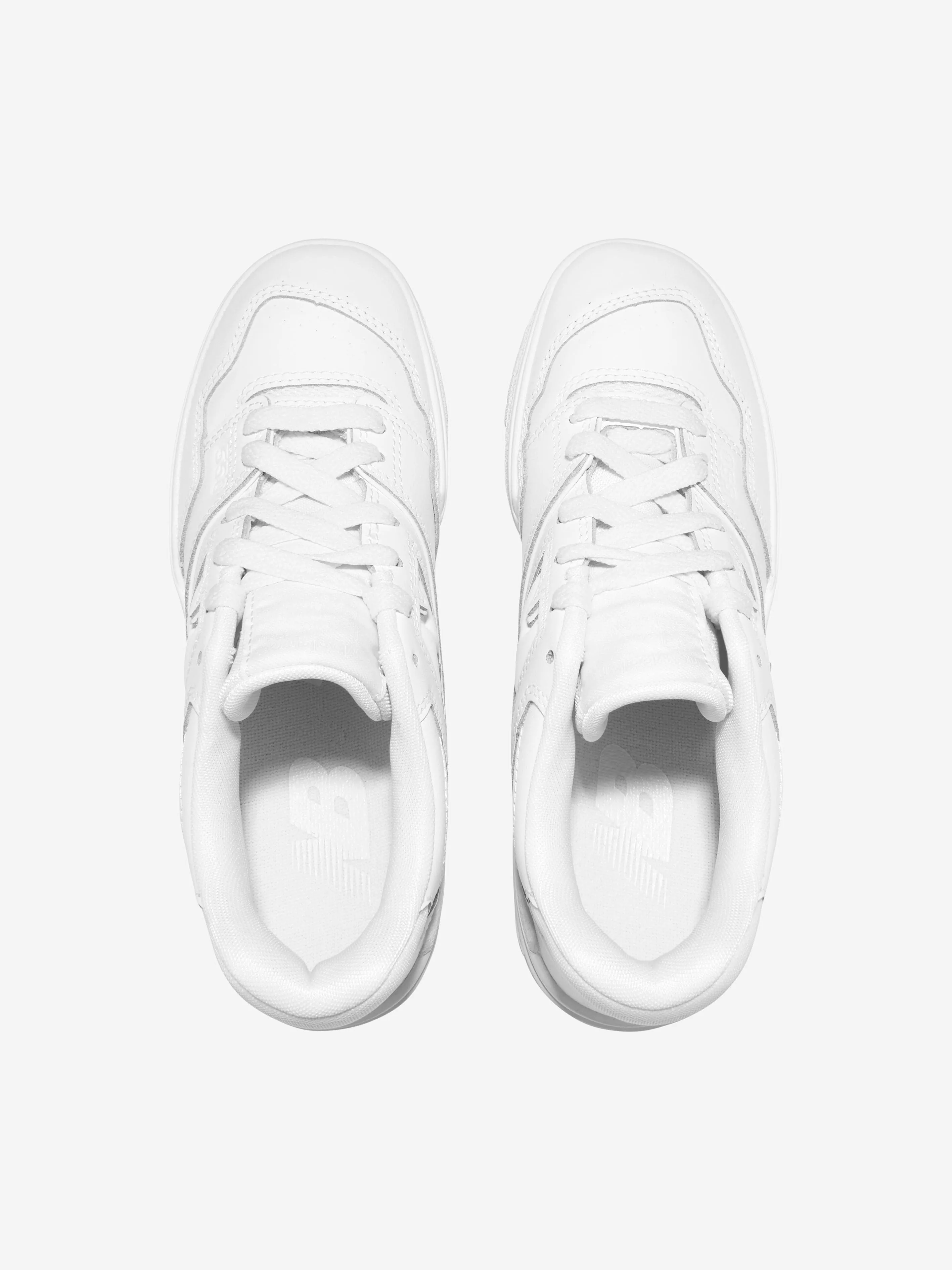 New Balance Kids 550 Lace Up Logo Trainers in White