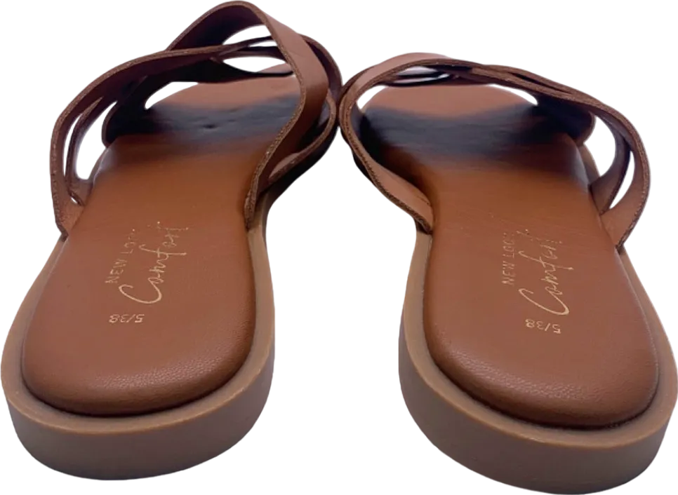 New Look Brown Comfort Sandals UK 5