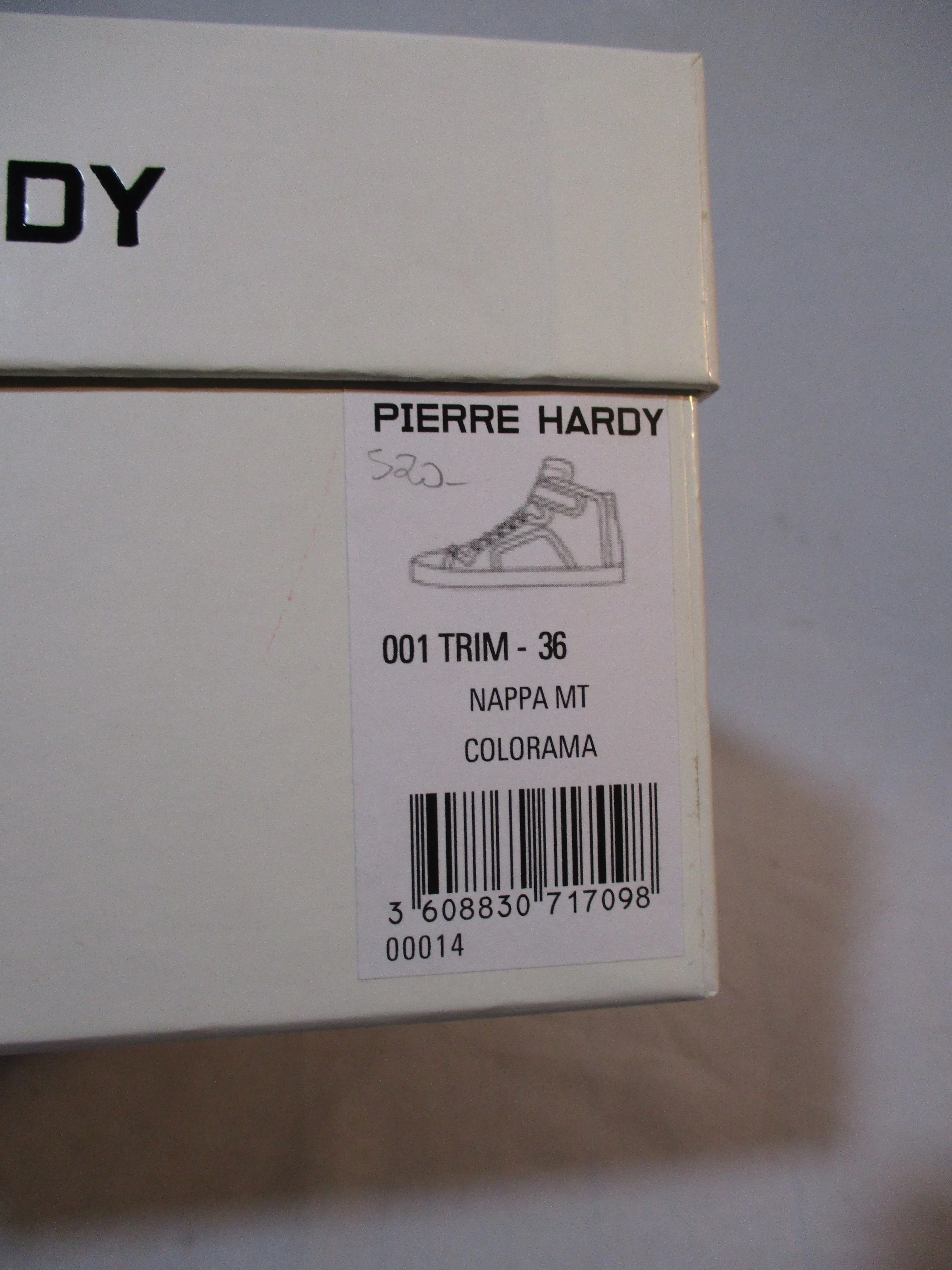 NEW PIERRE HARDY NAPPA COLORAMA MULTI Sneaker Shoe 36 TRAINER Sport Womens