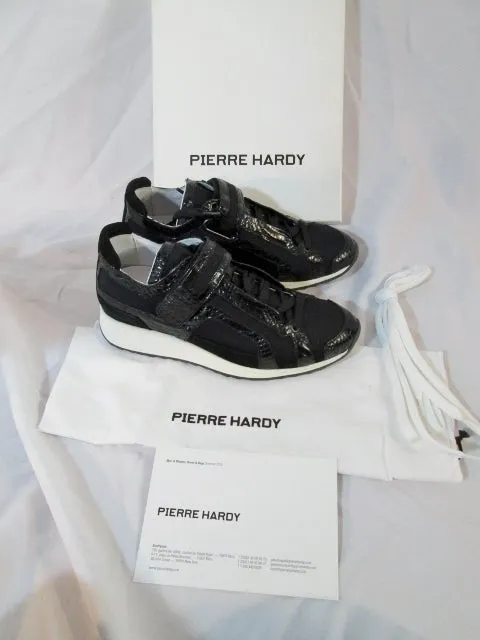 NEW PIERRE HARDY NEOPRENE SNAKE Sneaker TRAINER BLACK 35 5 Womens Sport Shoe