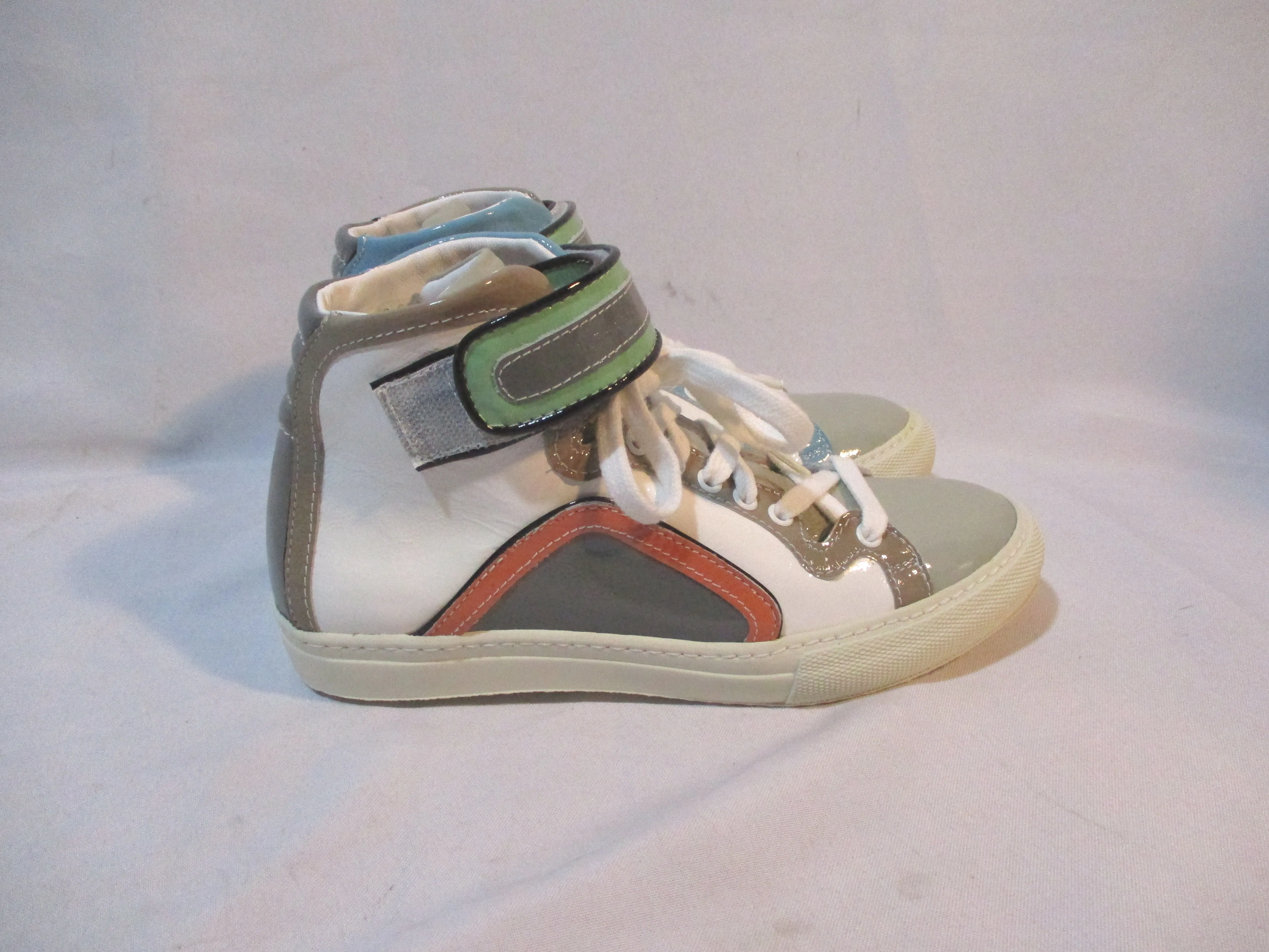 NEW PIERRE HARDY PATENT LEATHER Sneaker TRAINER 36 MULTI Womens Sport Shoe