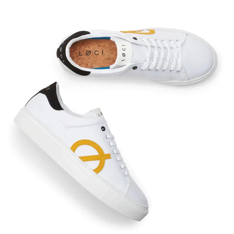 Nine Classic Sneakers - White Yellow Black