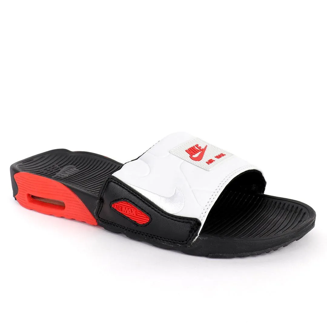 NK Camden White And Red Design Sneaker Sole Slide