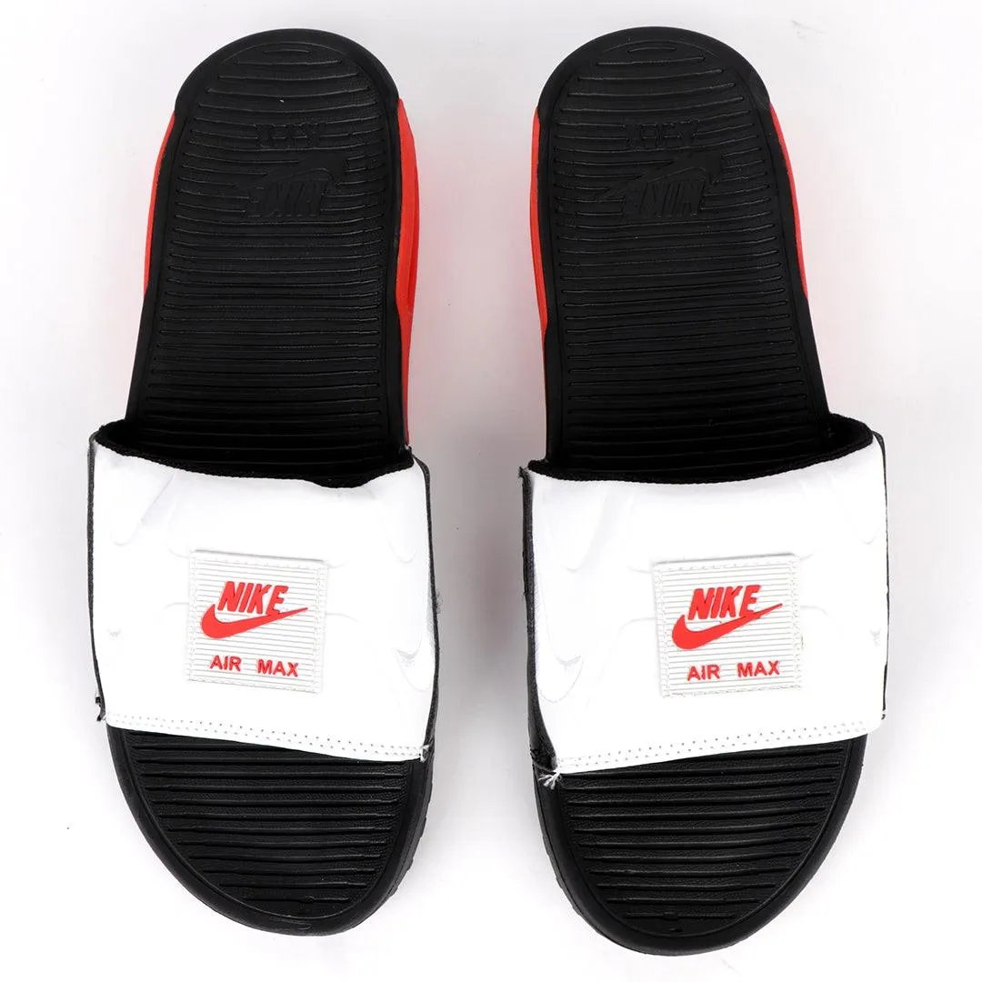 NK Camden White And Red Design Sneaker Sole Slide