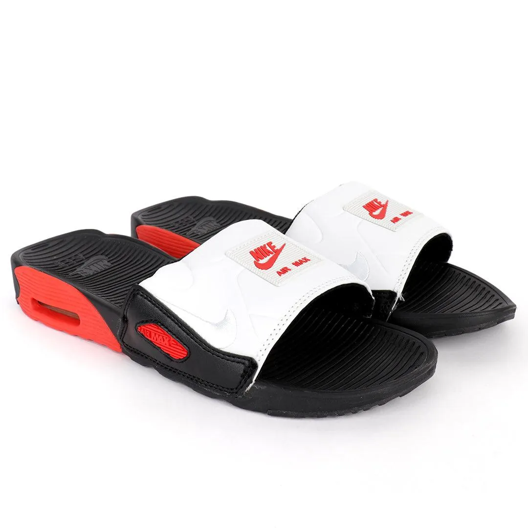 NK Camden White And Red Design Sneaker Sole Slide