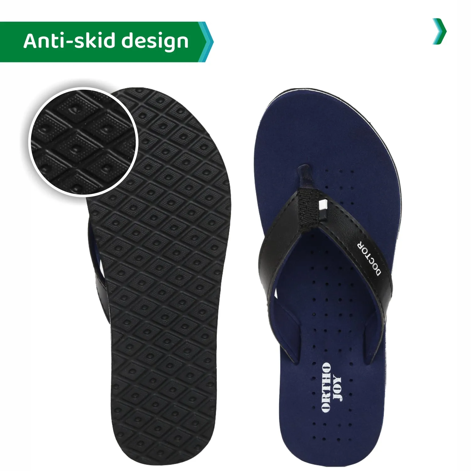 ORTHO JOY  Orthopaedic Comfort Fit Slippers.