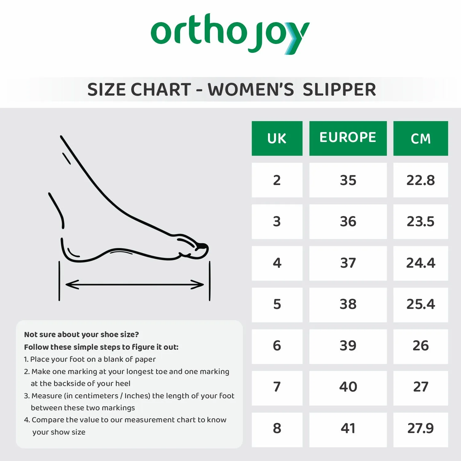 ORTHO JOY  Orthopaedic Comfort Fit Slippers.