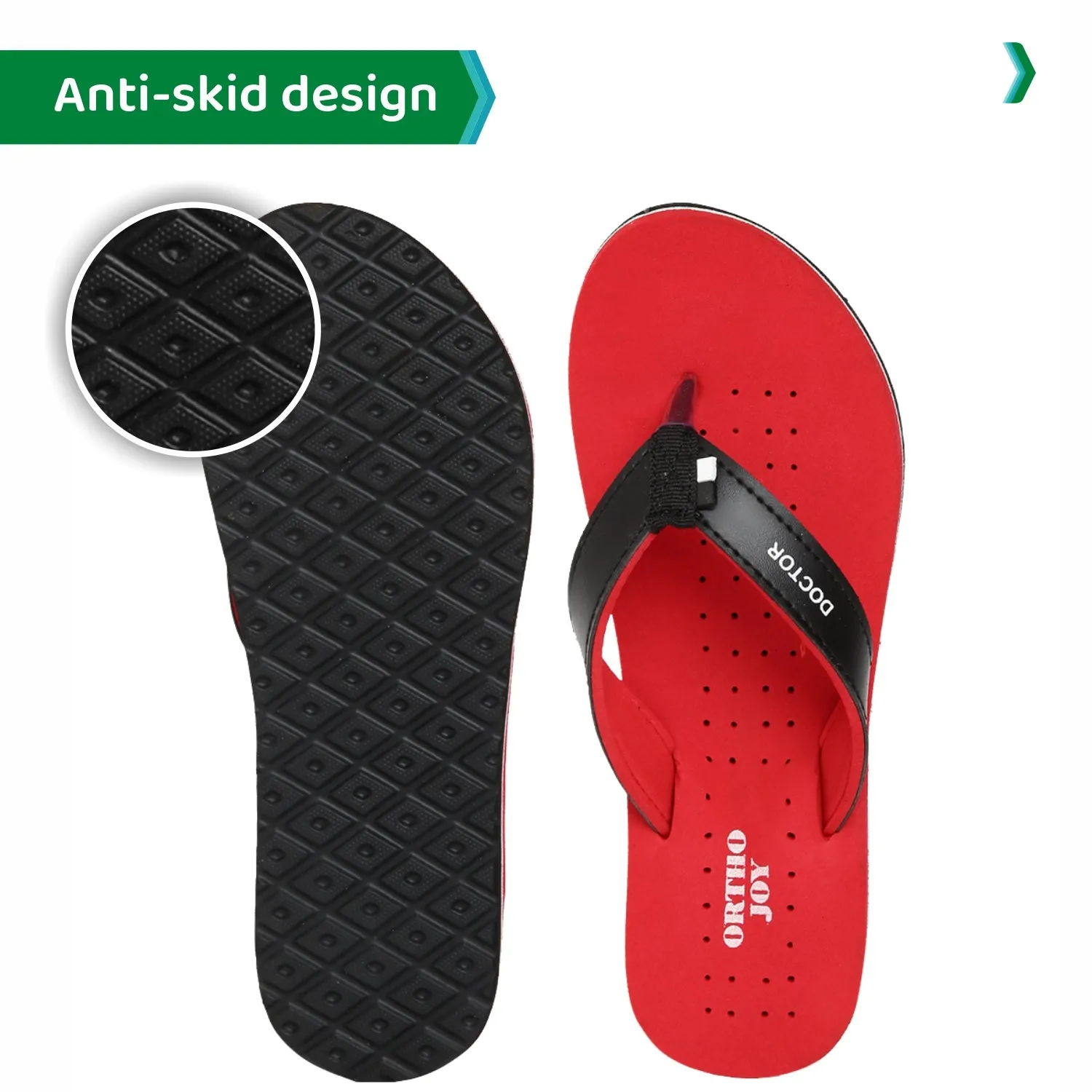 ORTHO JOY  Orthopaedic Comfort Fit Slippers.