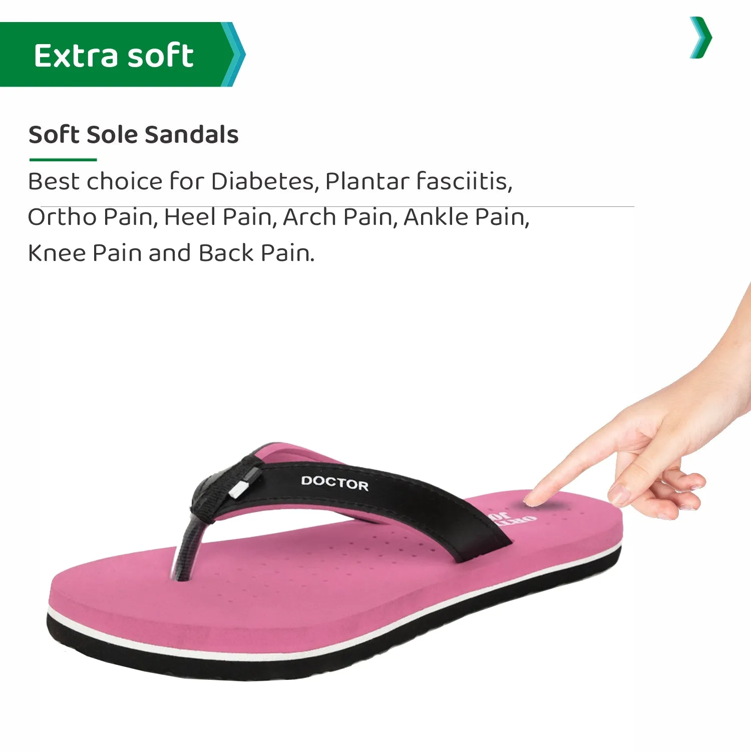 ORTHO JOY  Orthopaedic Comfort Fit Slippers.