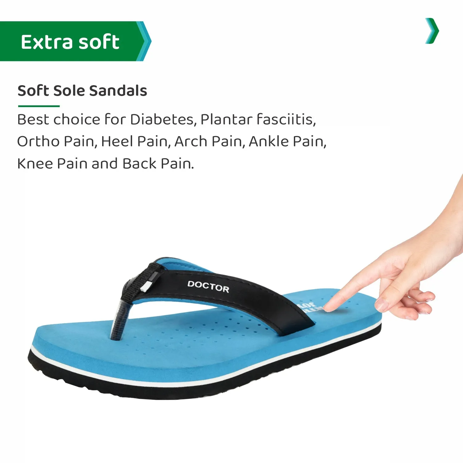 ORTHO JOY  Orthopaedic Comfort Fit Slippers.