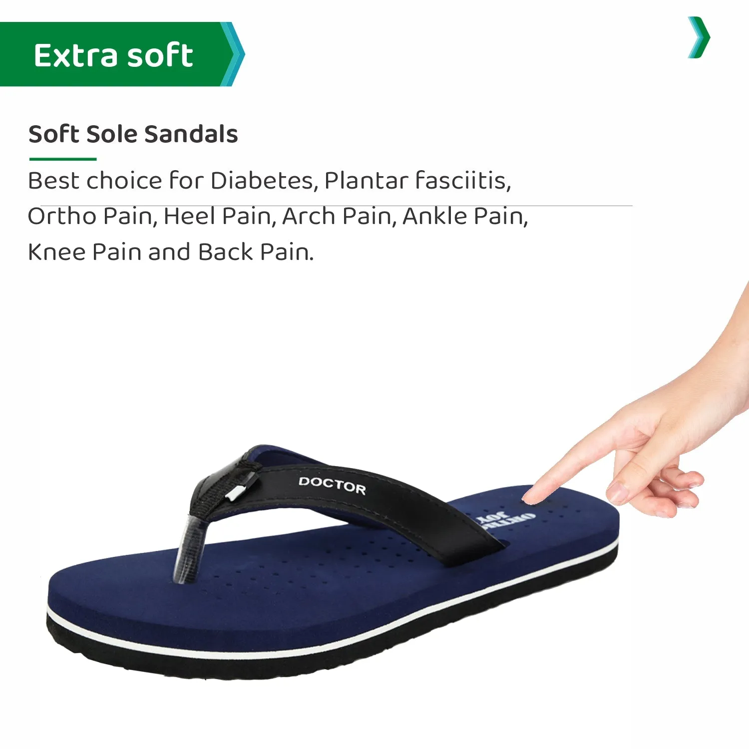 ORTHO JOY  Orthopaedic Comfort Fit Slippers.