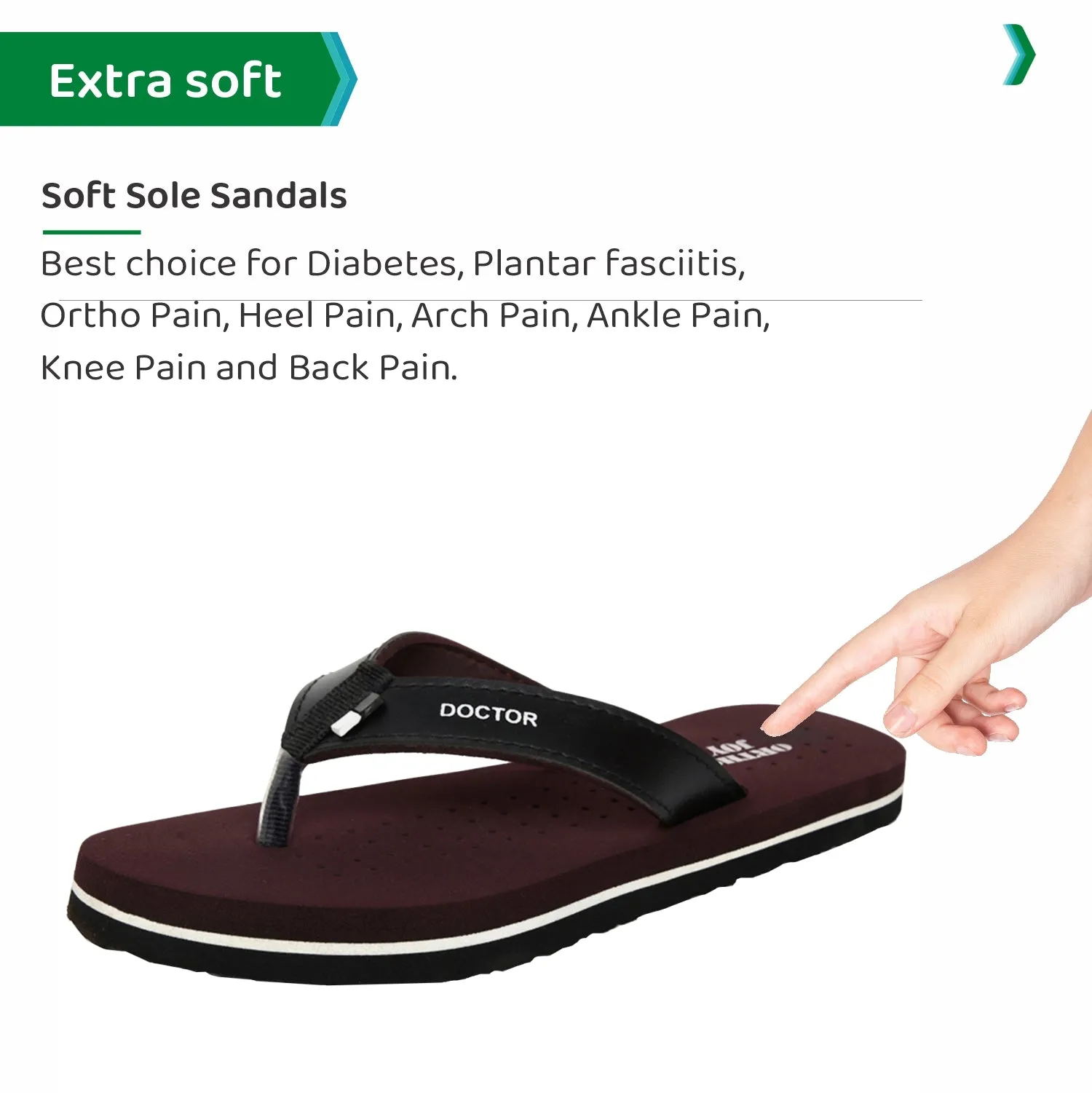 ORTHO JOY  Orthopaedic Comfort Fit Slippers.