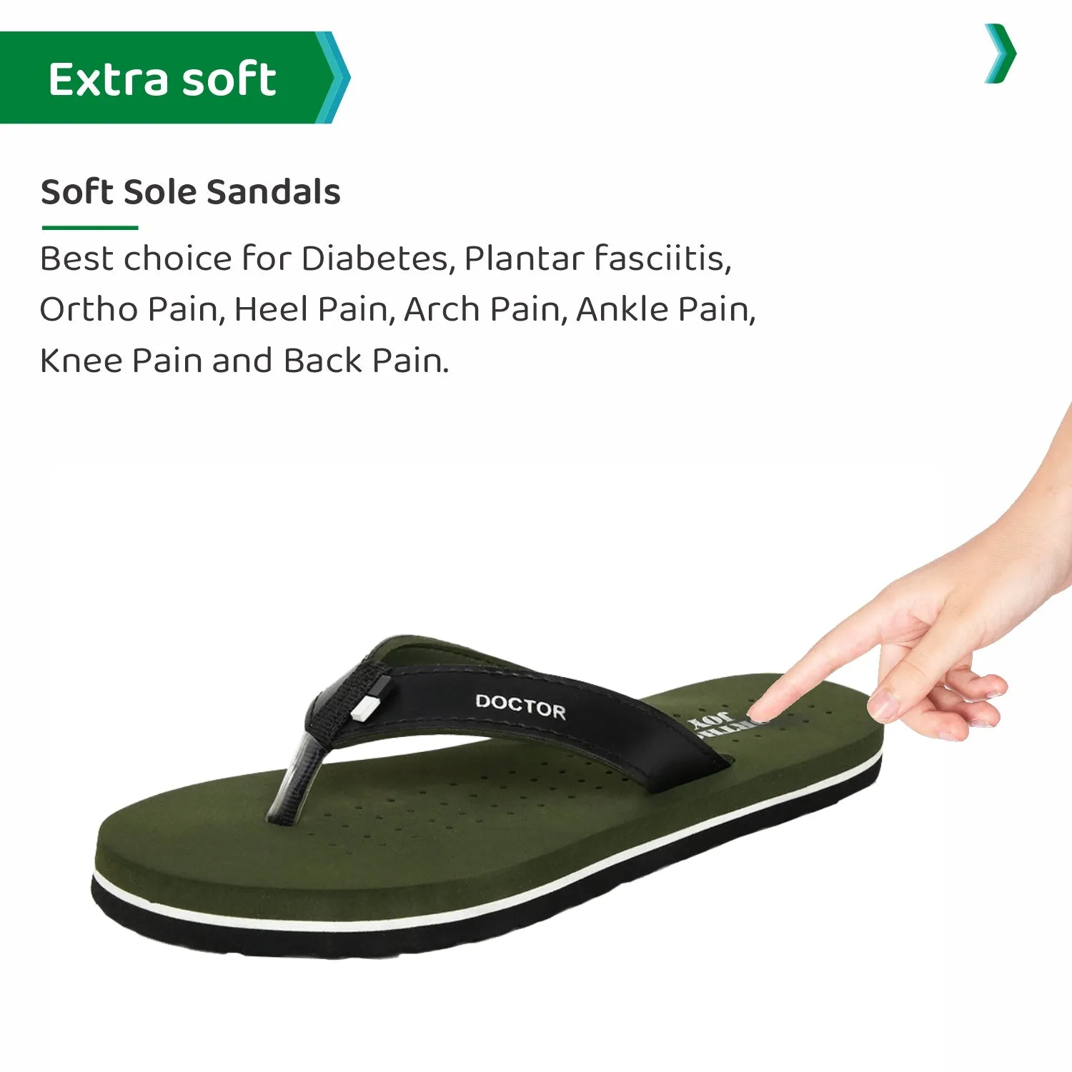 ORTHO JOY  Orthopaedic Comfort Fit Slippers.