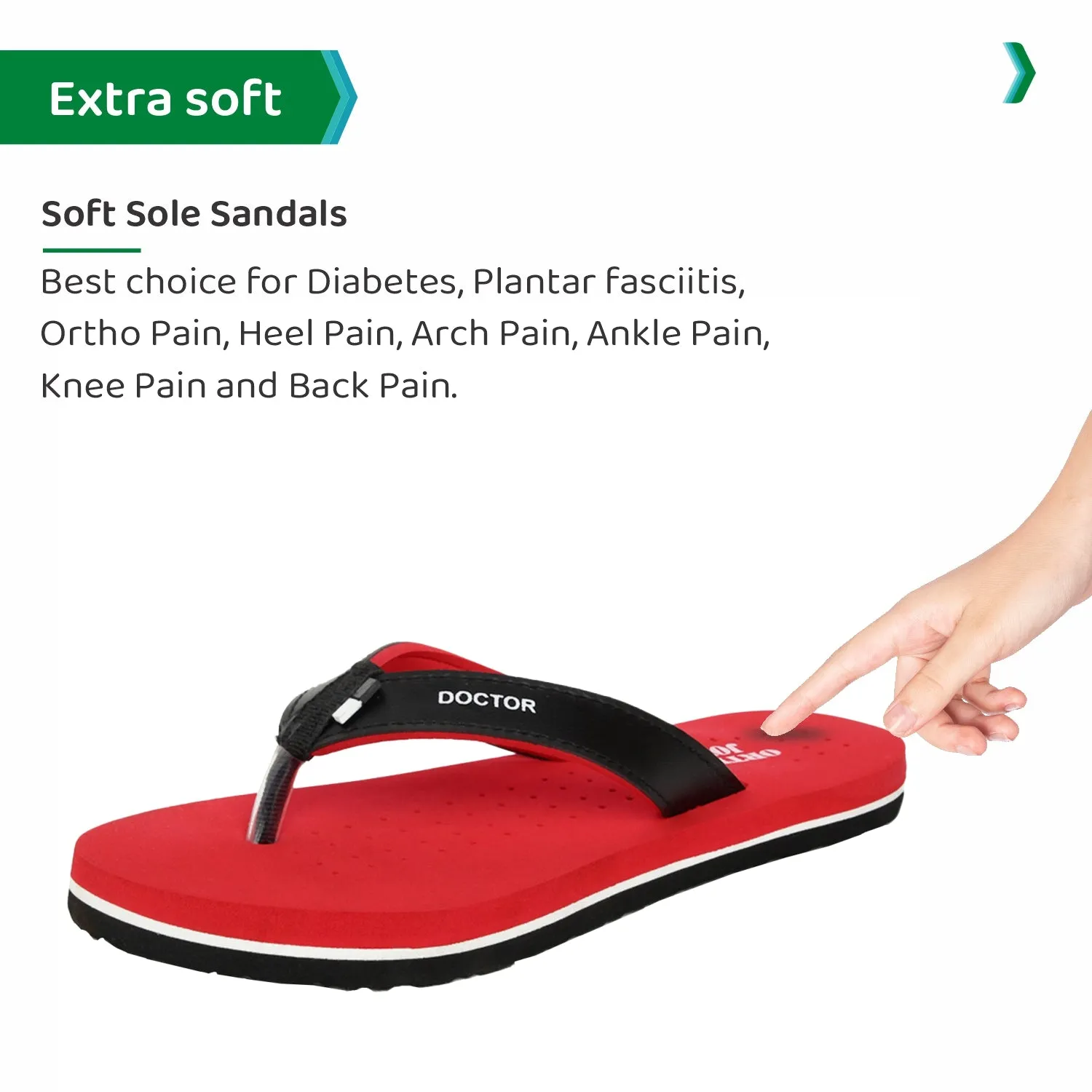 ORTHO JOY  Orthopaedic Comfort Fit Slippers.