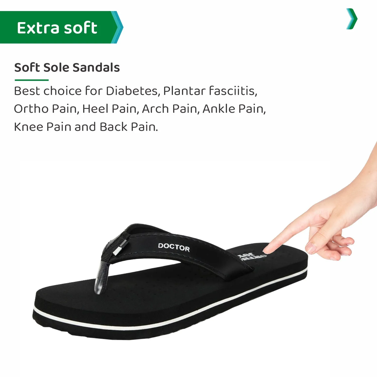 ORTHO JOY  Orthopaedic Comfort Fit Slippers.