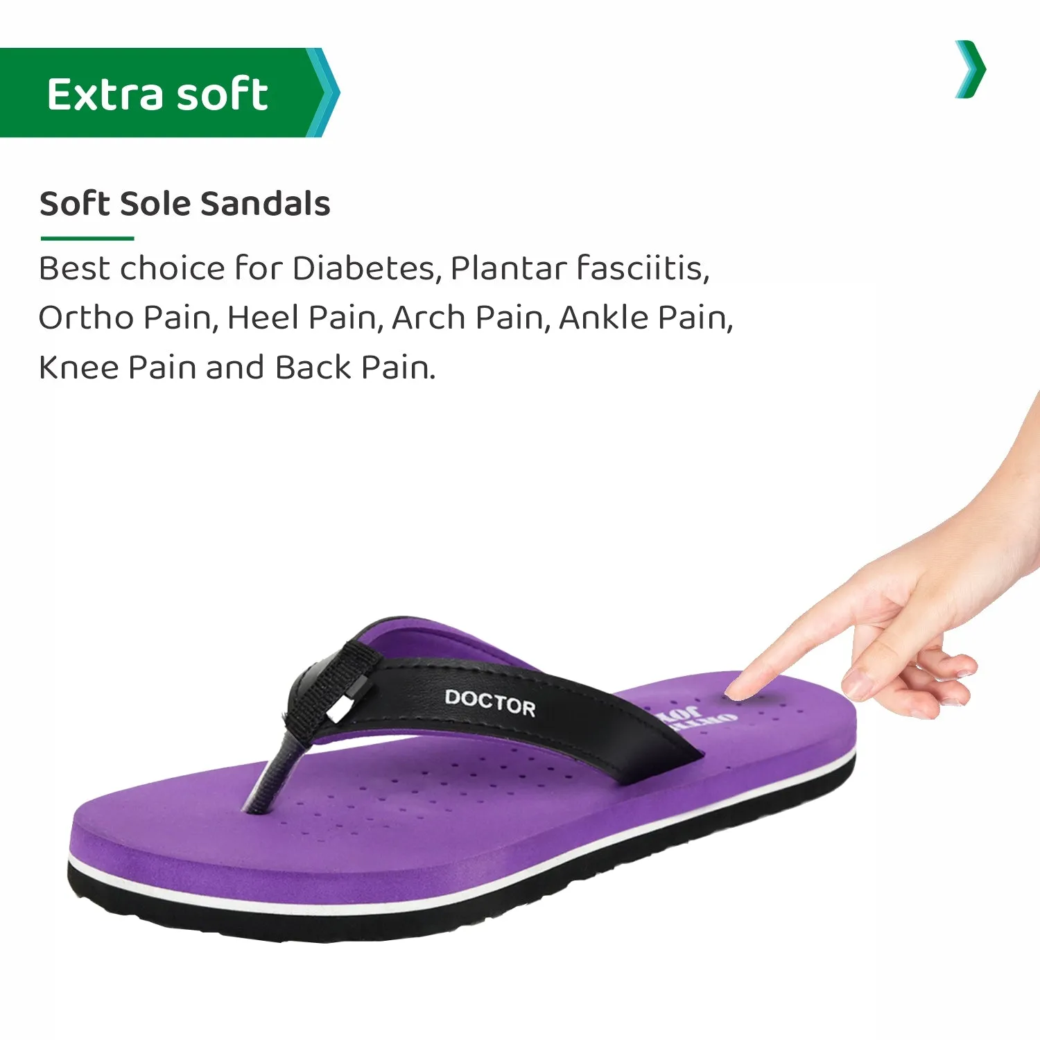 ORTHO JOY  Orthopaedic Comfort Fit Slippers.