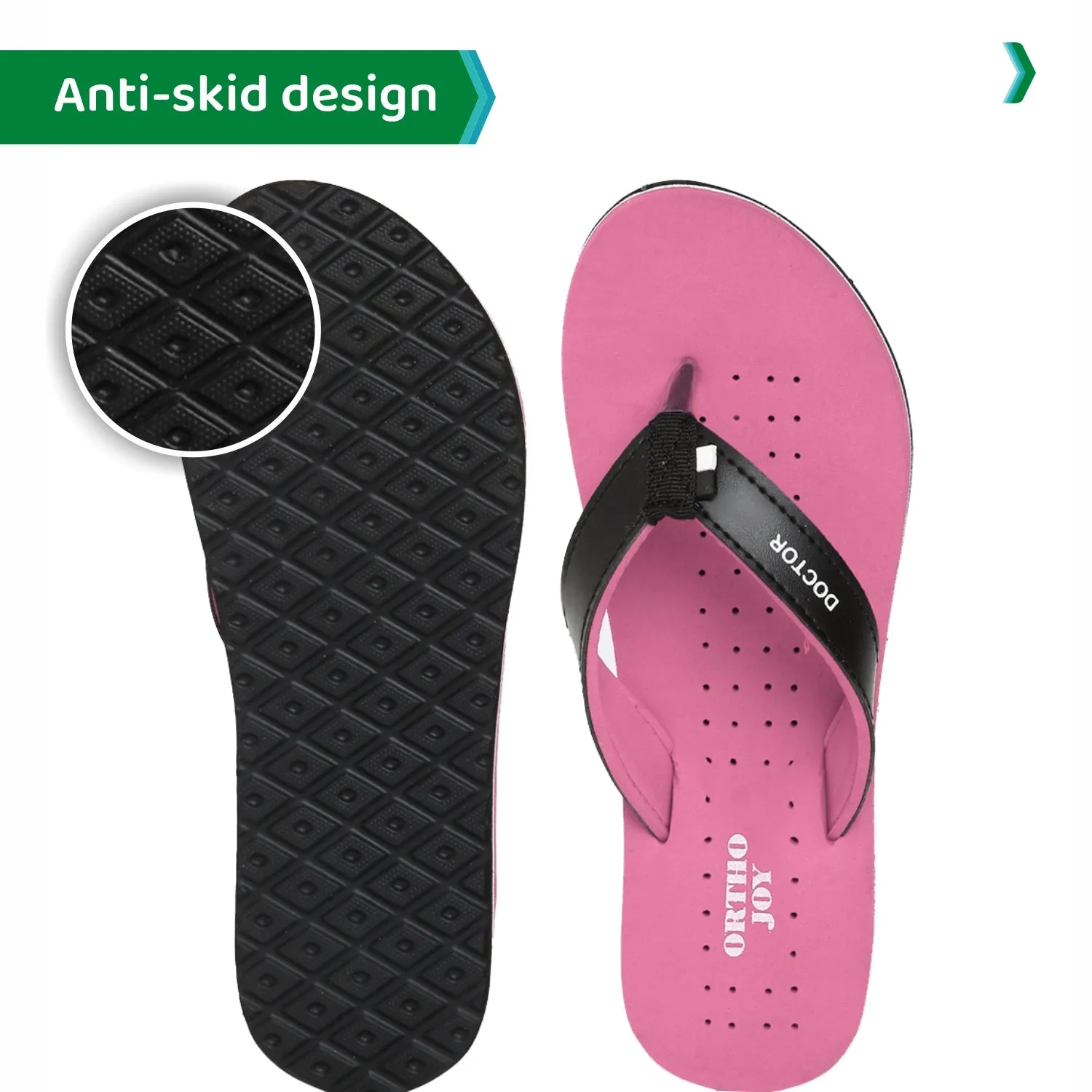 ORTHO JOY  Orthopaedic Comfort Fit Slippers.