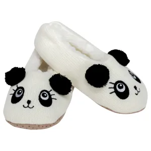 Panda Bear Womens Animal Cozy Indoor Plush Lined Non Slip Fuzzy Soft Slipper - Medium