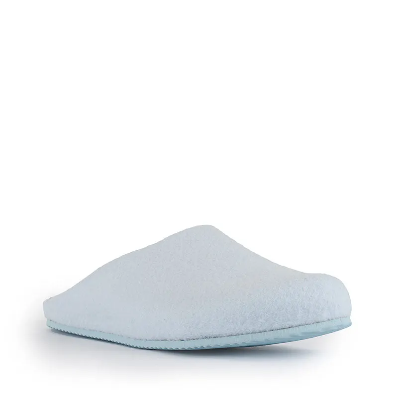 Pilar - Vegan Felt Mule Slipper - Baby Blue Marl