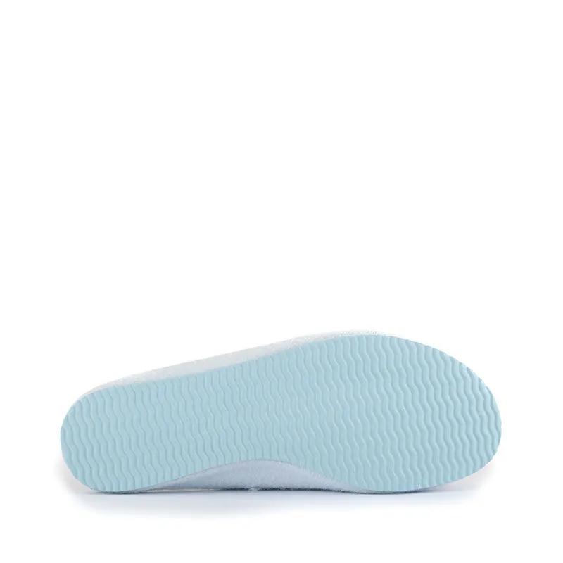 Pilar - Vegan Felt Mule Slipper - Baby Blue Marl