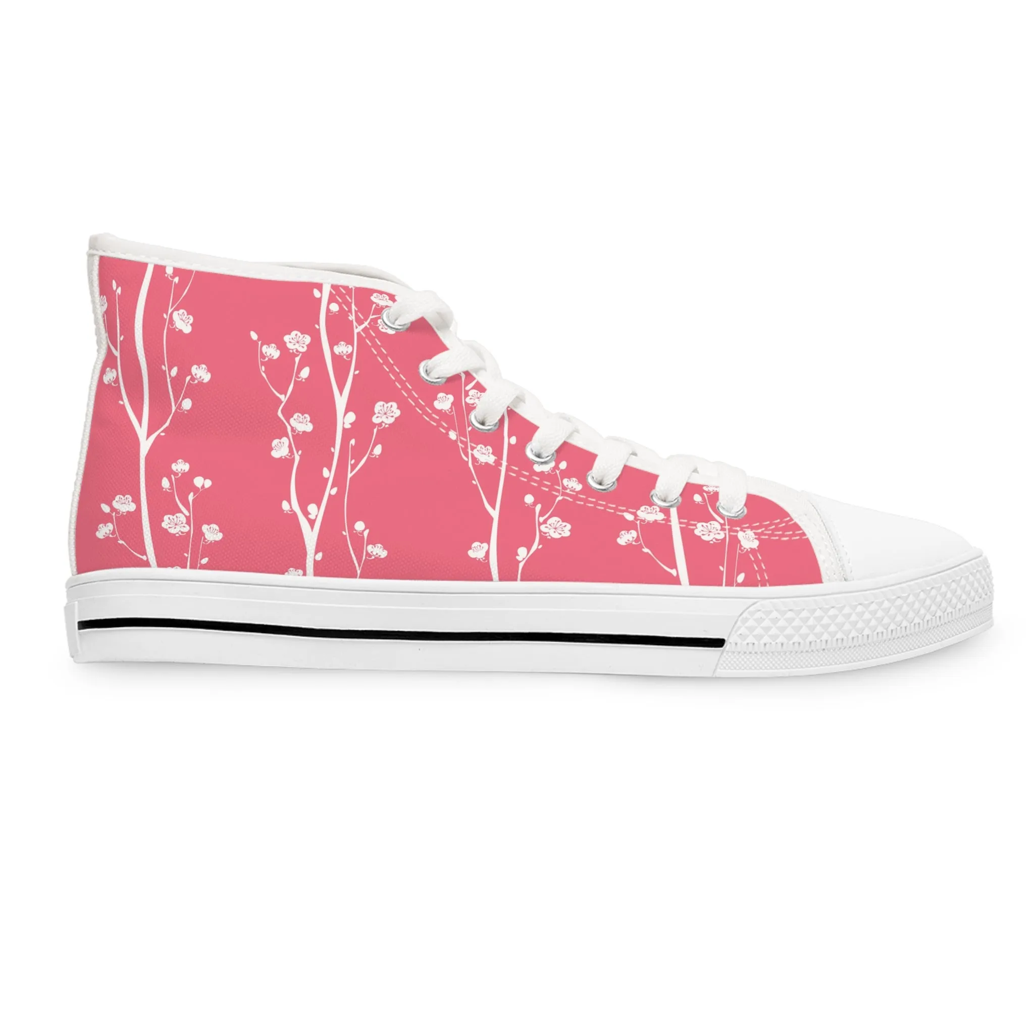 Plum Blossom Tree Women's High Top Sneakers