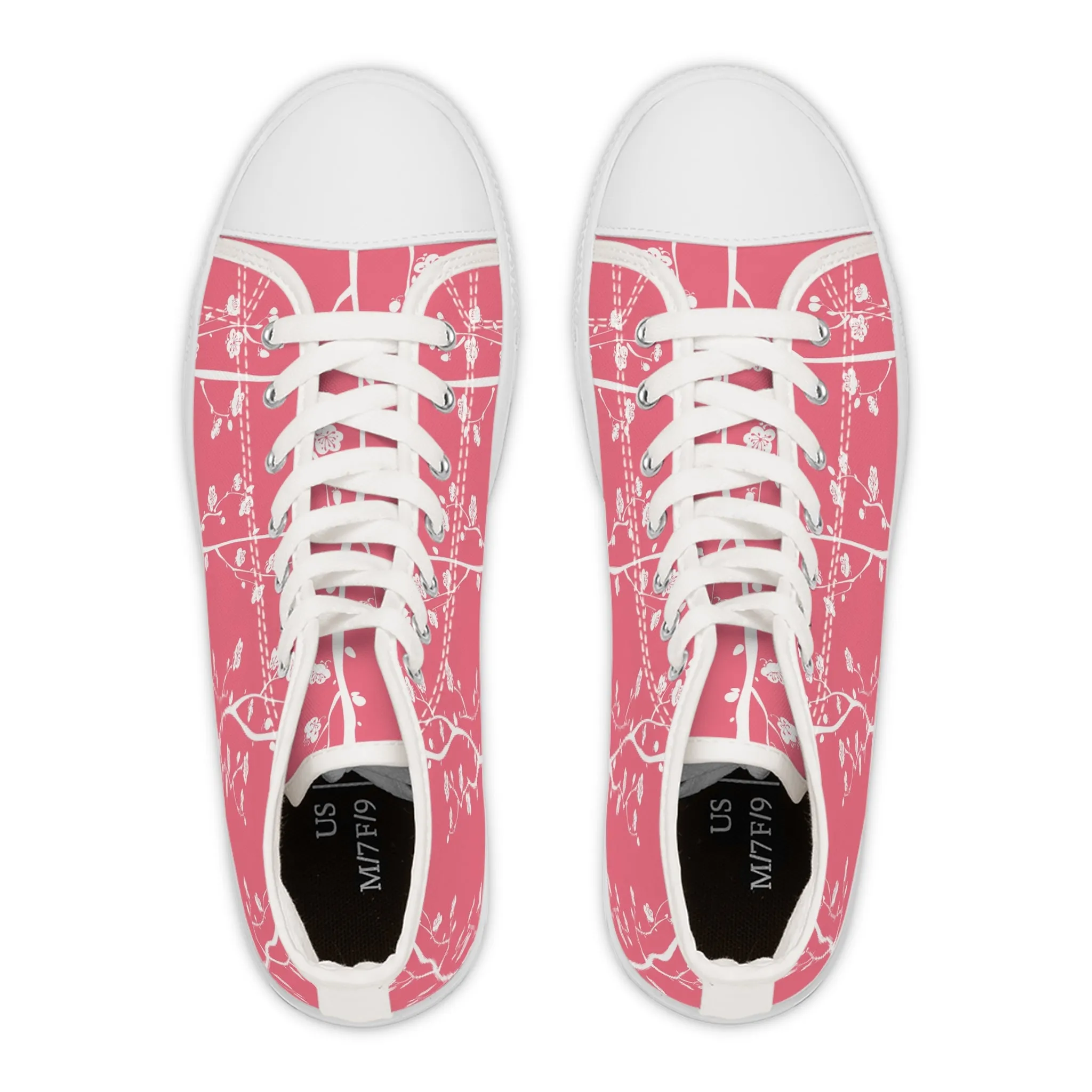 Plum Blossom Tree Women's High Top Sneakers