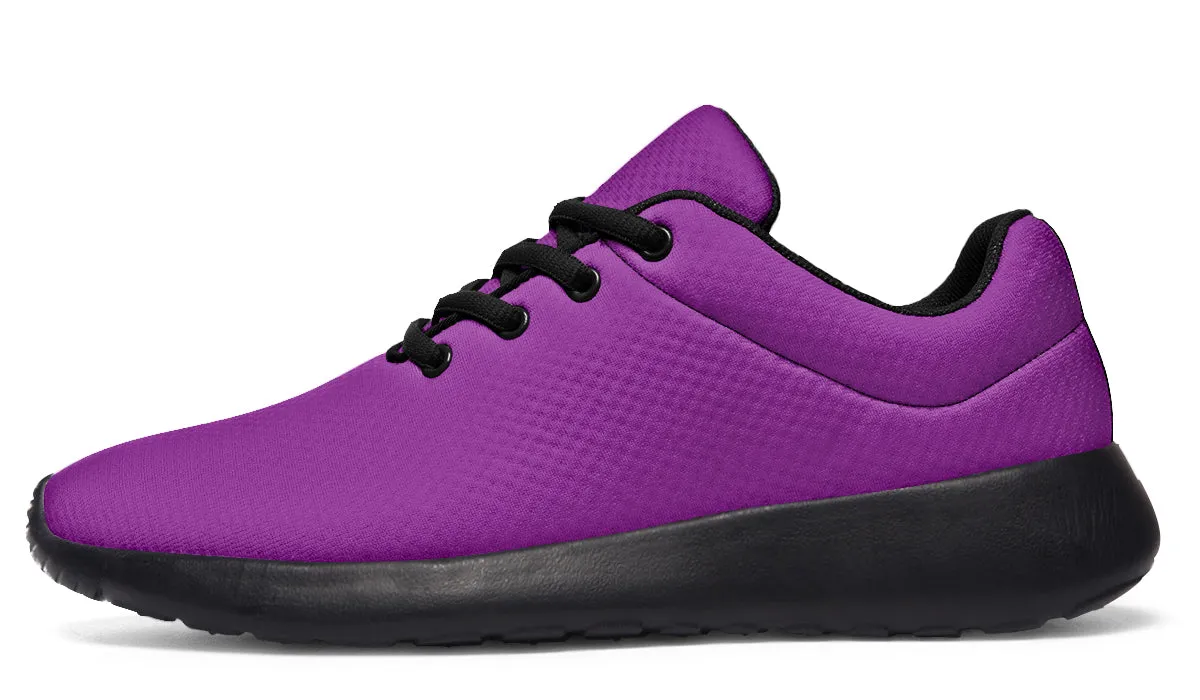 Purple And Pink Mismatch Sneakers