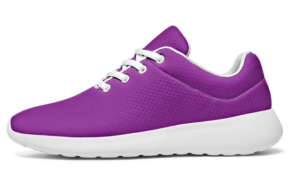 Purple And Pink Mismatch Sneakers