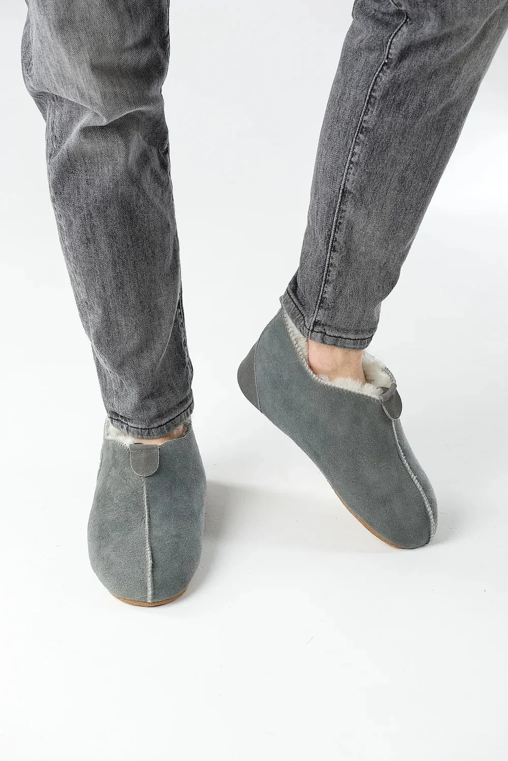 "Eurochuni" Home Slippers in Grey color