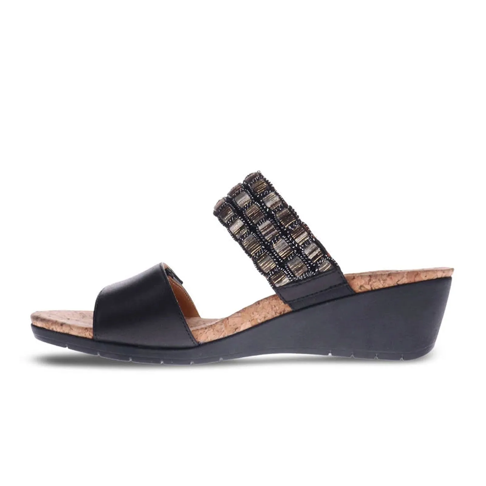 Revere Sorrento Wedge Sandal (Women) - Onyx