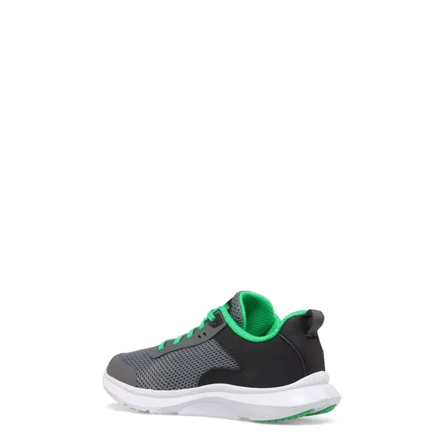 Saucony Grey/Green Axon 3 Children's Sneaker