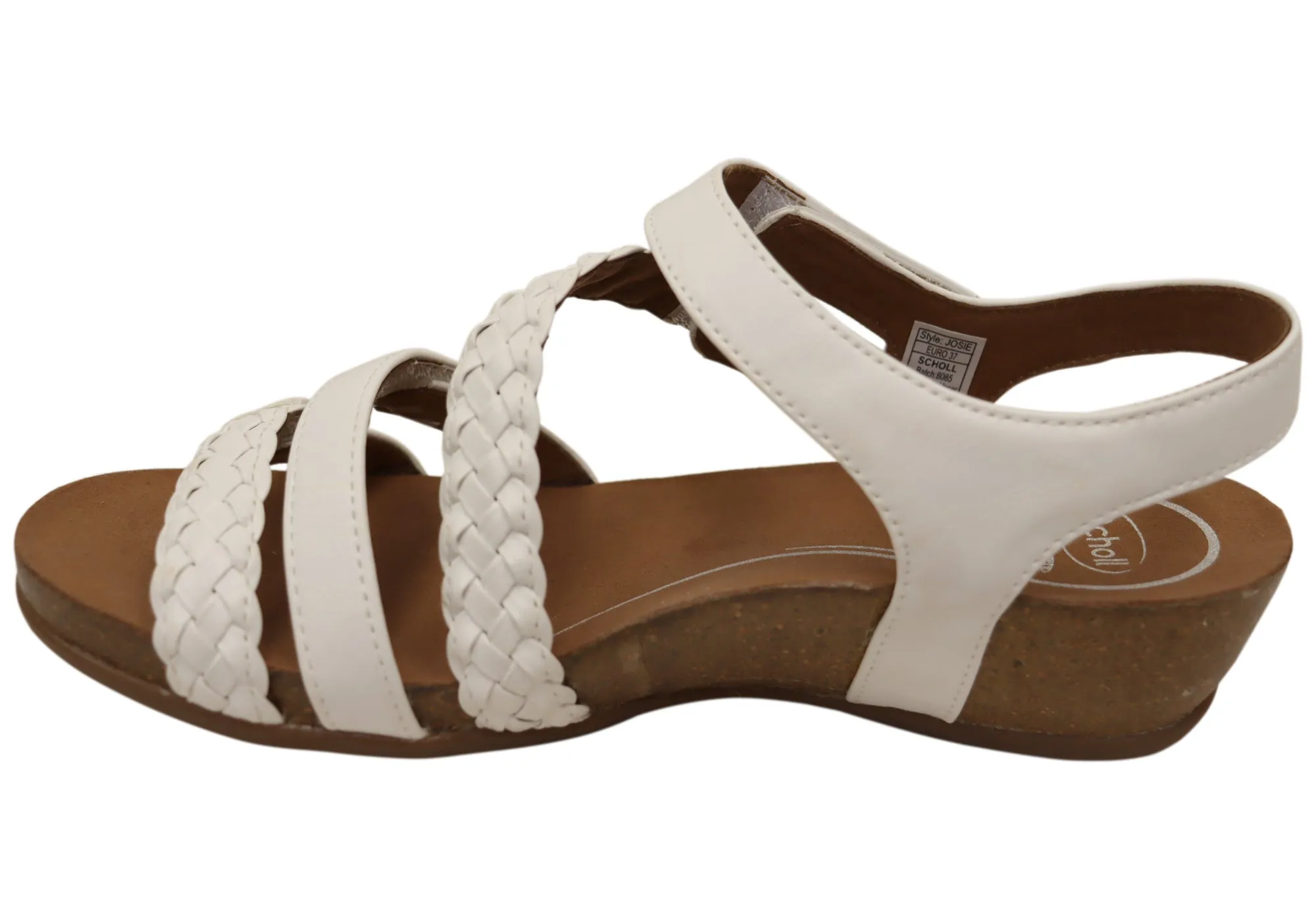 Scholl Orthaheel Josie Womens Comfortable Supportive Wedge Sandals