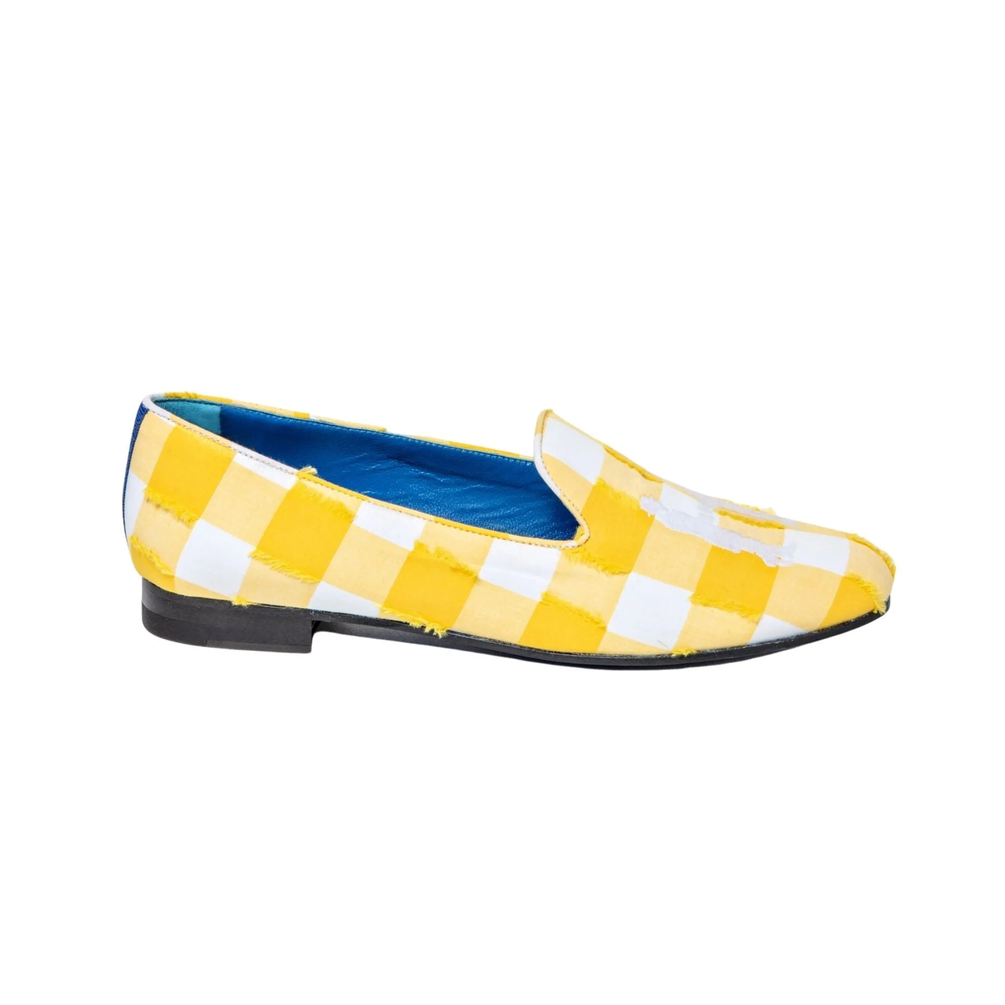 Slipper in Yellow Gingham