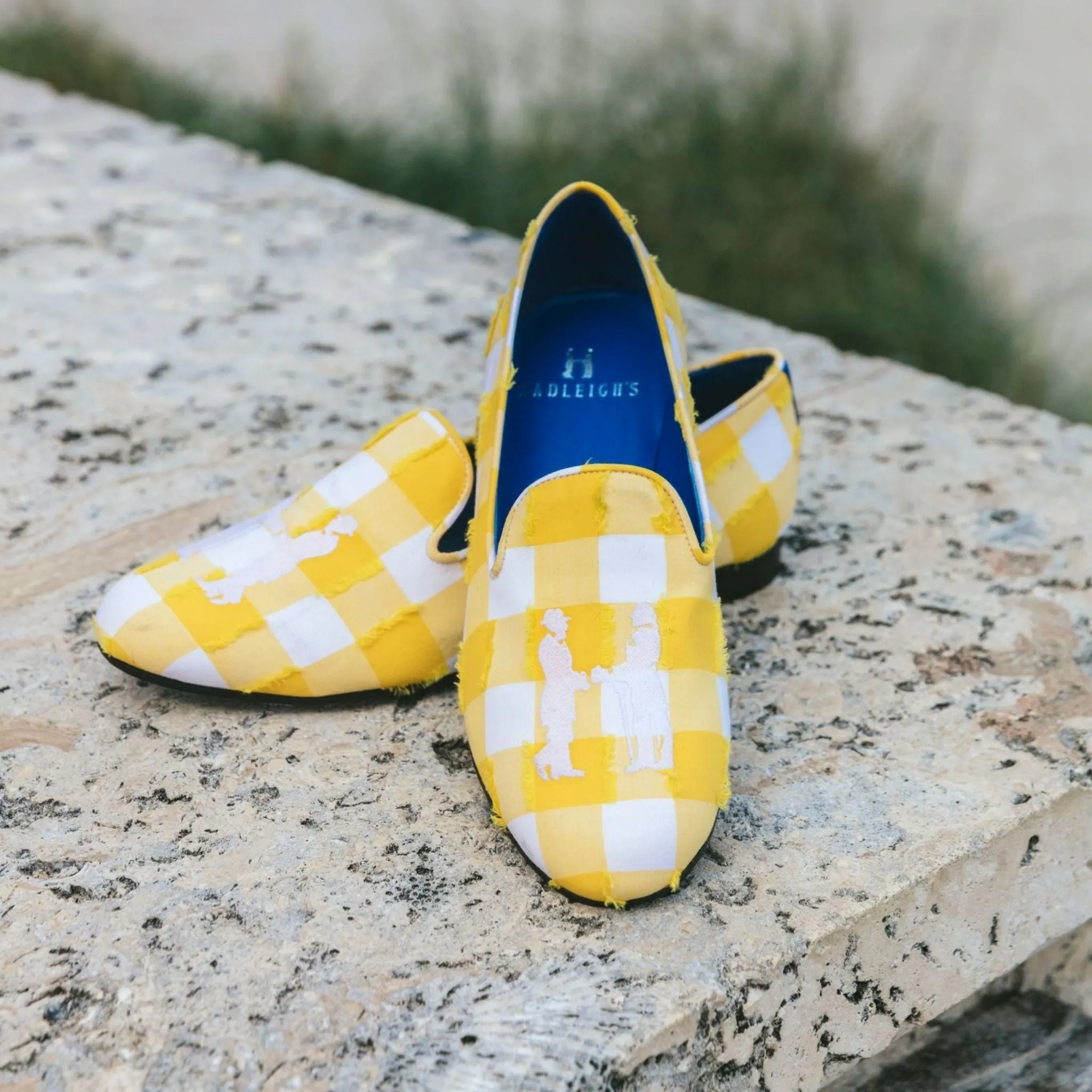 Slipper in Yellow Gingham