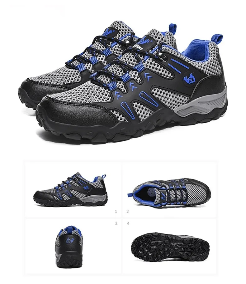 Stylish Mesh Breathable Training Sneakers with Anti-Slip Sole - SF0752