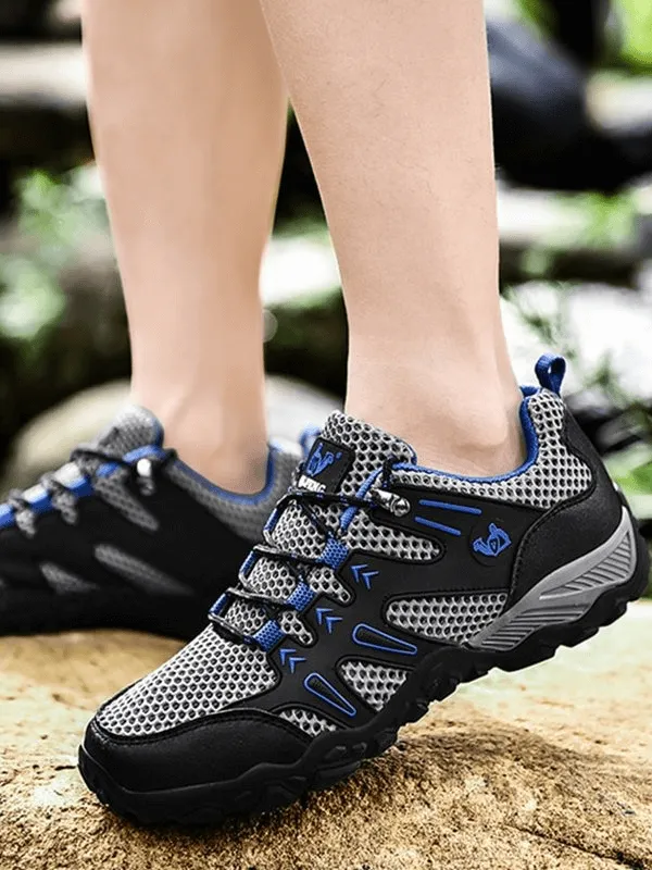 Stylish Mesh Breathable Training Sneakers with Anti-Slip Sole - SF0752