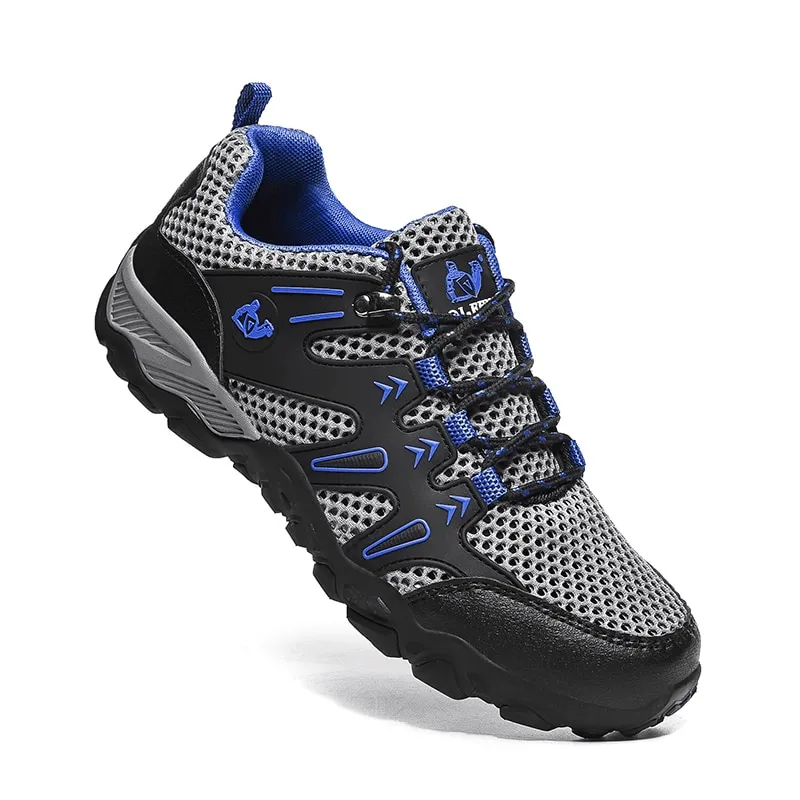 Stylish Mesh Breathable Training Sneakers with Anti-Slip Sole - SF0752