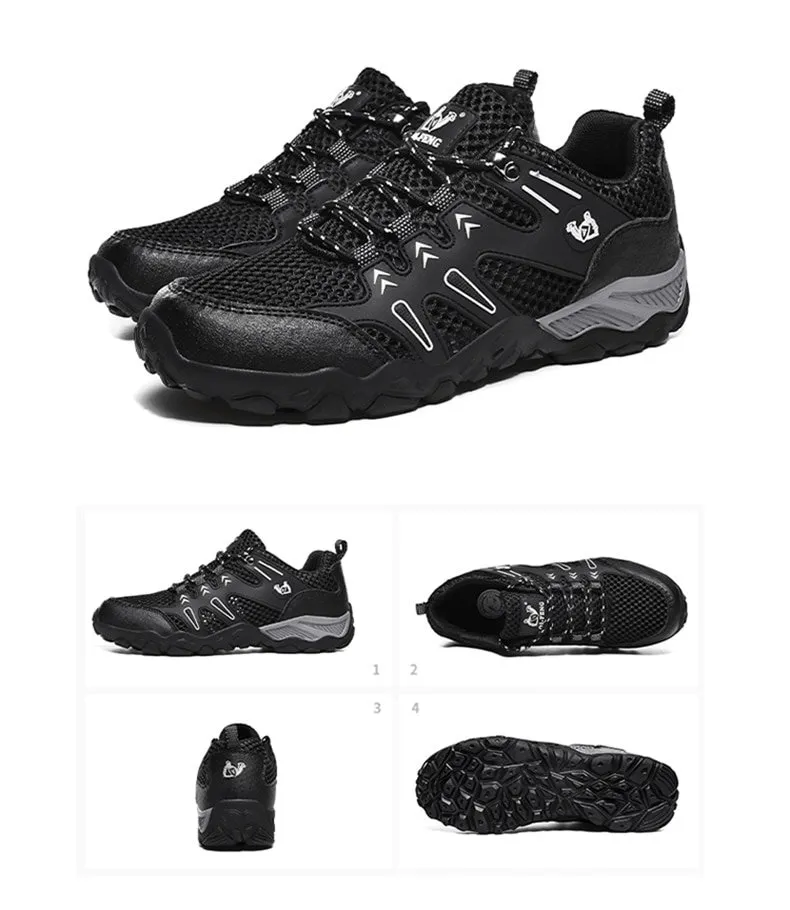 Stylish Mesh Breathable Training Sneakers with Anti-Slip Sole - SF0752