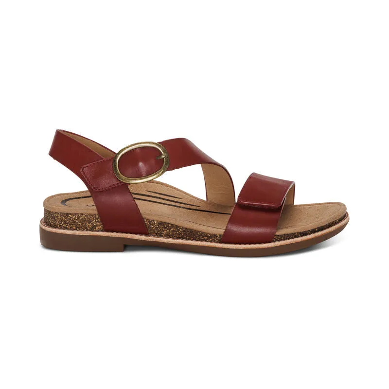 Tamara Quarter Strap Sandal - Red