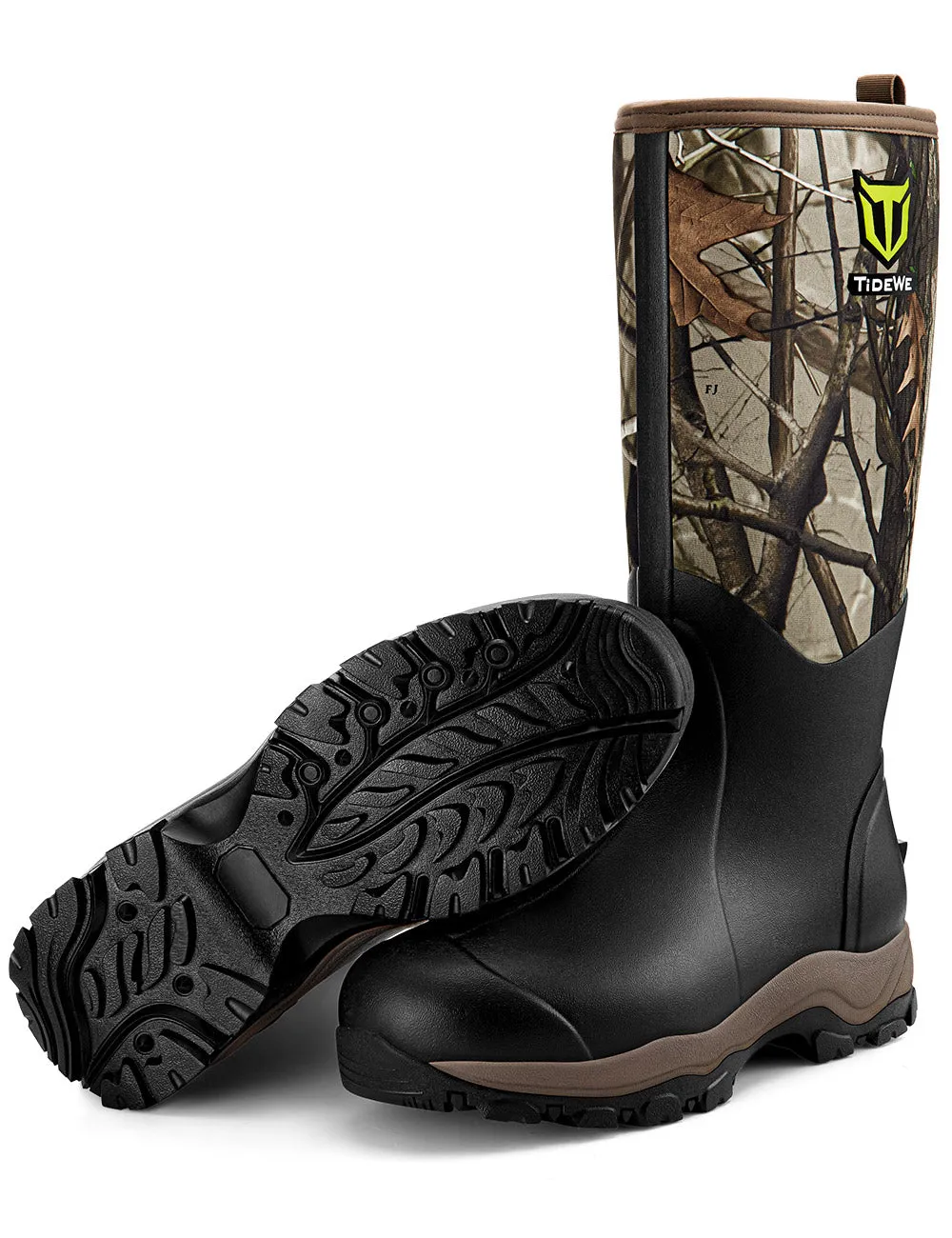 TideWe® Hunting Boots for Men 6mm Neoprene and Rubber Boot